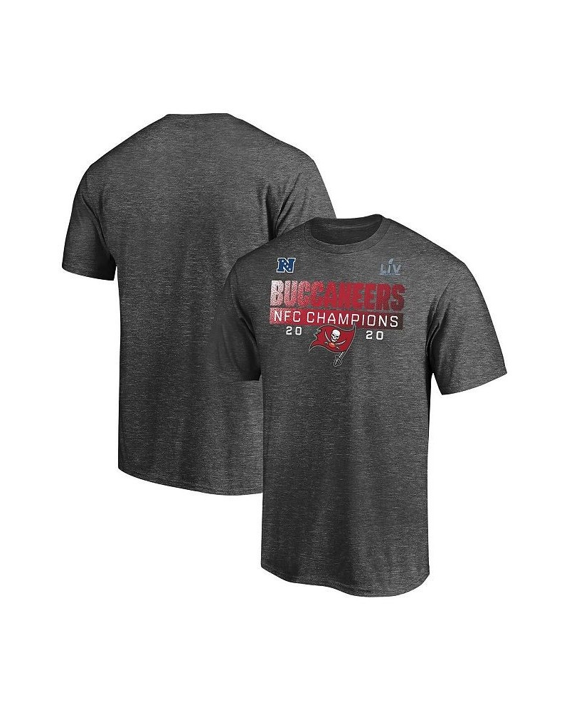 Men's Charcoal Tampa Bay Buccaneers 2020 NFC Champions Big and Tall Scramble T-shirt $16.56 T-Shirts