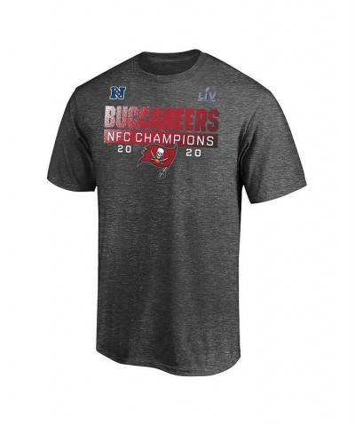 Men's Charcoal Tampa Bay Buccaneers 2020 NFC Champions Big and Tall Scramble T-shirt $16.56 T-Shirts