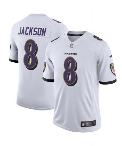 Men's Lamar Jackson White Baltimore Ravens Vapor Limited Jersey $56.10 Jersey