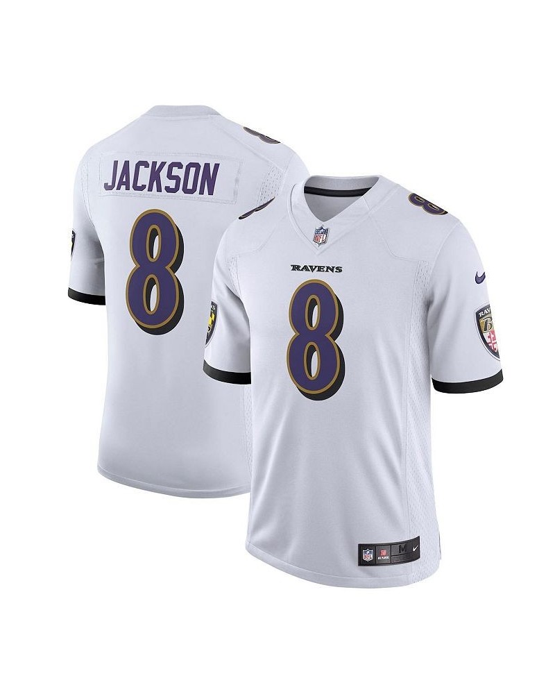 Men's Lamar Jackson White Baltimore Ravens Vapor Limited Jersey $56.10 Jersey