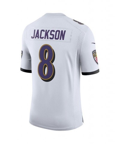 Men's Lamar Jackson White Baltimore Ravens Vapor Limited Jersey $56.10 Jersey