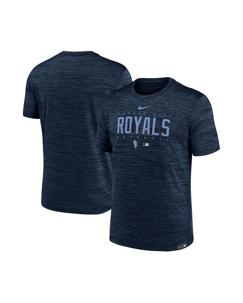 Men's Navy Kansas City Royals City Connect Velocity Practice Performance T-shirt $20.00 T-Shirts