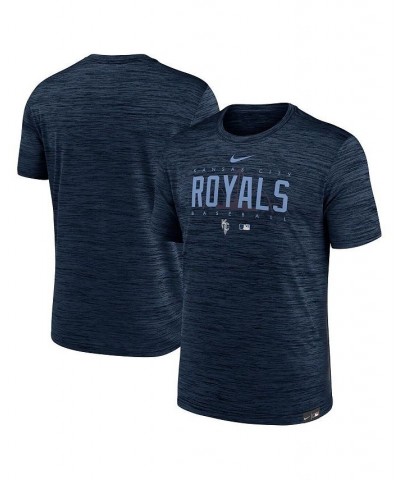 Men's Navy Kansas City Royals City Connect Velocity Practice Performance T-shirt $20.00 T-Shirts