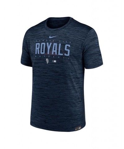 Men's Navy Kansas City Royals City Connect Velocity Practice Performance T-shirt $20.00 T-Shirts