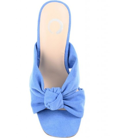 Women's Tabithea Knotted Sandals Blue $46.55 Shoes