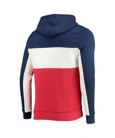 Men's Navy, White Washington Wizards Wordmark Colorblock Fleece Pullover Hoodie $33.47 Sweatshirt