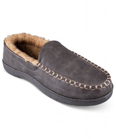 Men's Indoor/Outdoor Fleece-Lined Venetian Sippers Gray $18.85 Shoes