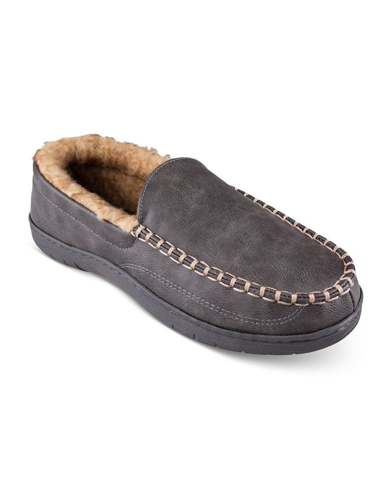 Men's Indoor/Outdoor Fleece-Lined Venetian Sippers Gray $18.85 Shoes