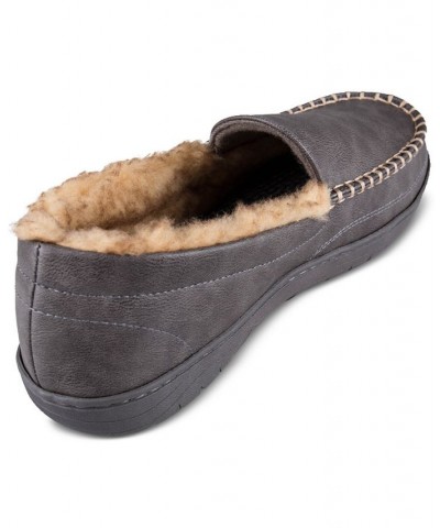 Men's Indoor/Outdoor Fleece-Lined Venetian Sippers Gray $18.85 Shoes