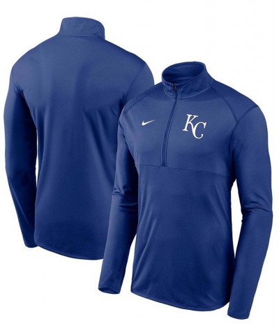 Men's Royal Kansas City Royals Team Logo Element Performance Half-Zip Pullover Jacket $43.19 Jackets