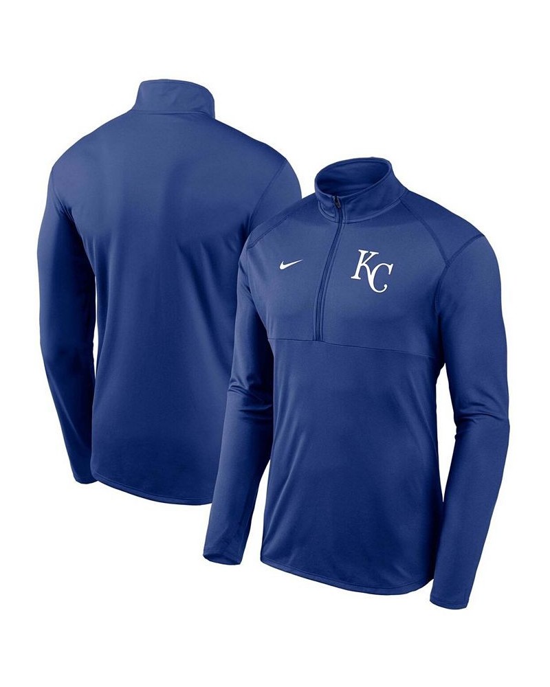 Men's Royal Kansas City Royals Team Logo Element Performance Half-Zip Pullover Jacket $43.19 Jackets