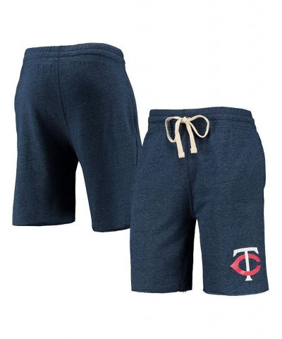 Men's Navy Minnesota Twins Mainstream Terry Tri-Blend Shorts $24.20 Shorts