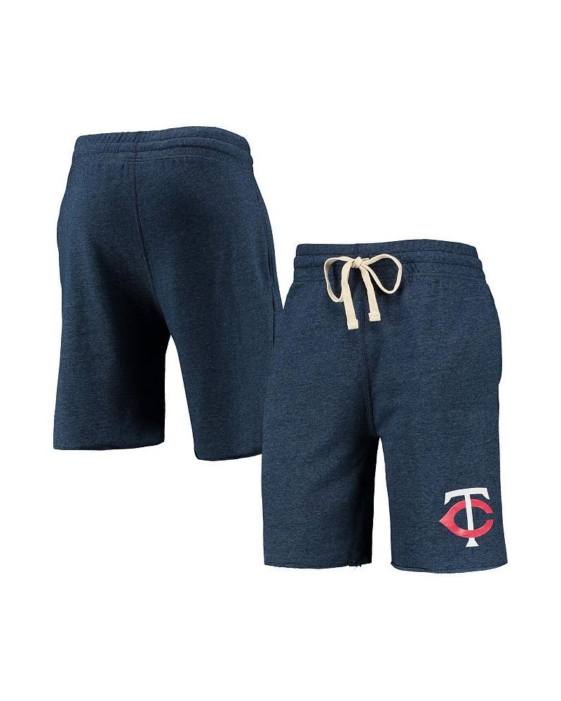 Men's Navy Minnesota Twins Mainstream Terry Tri-Blend Shorts $24.20 Shorts