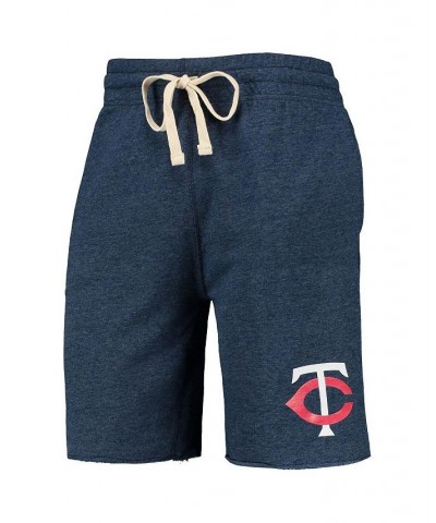 Men's Navy Minnesota Twins Mainstream Terry Tri-Blend Shorts $24.20 Shorts