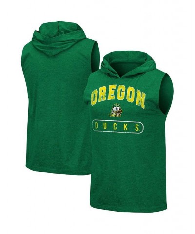 Men's Heathered Green Oregon Ducks Varsity Hoodie Tank Top $20.79 T-Shirts