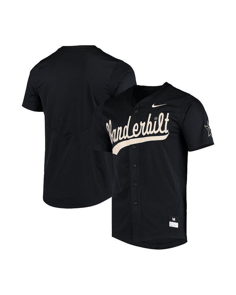 Men's Black Vanderbilt Commodores Vapor Untouchable Elite Replica Full-Button Baseball Jersey $49.00 Jersey