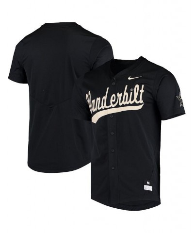 Men's Black Vanderbilt Commodores Vapor Untouchable Elite Replica Full-Button Baseball Jersey $49.00 Jersey