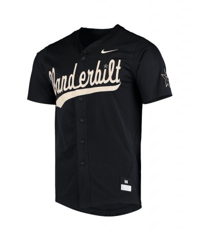 Men's Black Vanderbilt Commodores Vapor Untouchable Elite Replica Full-Button Baseball Jersey $49.00 Jersey