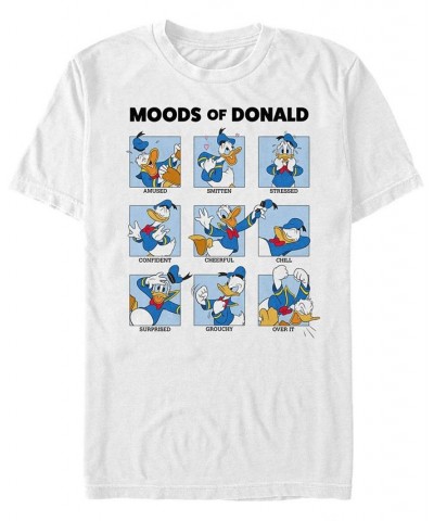 Men's Donald Moods Short Sleeve T-Shirt White $19.24 T-Shirts