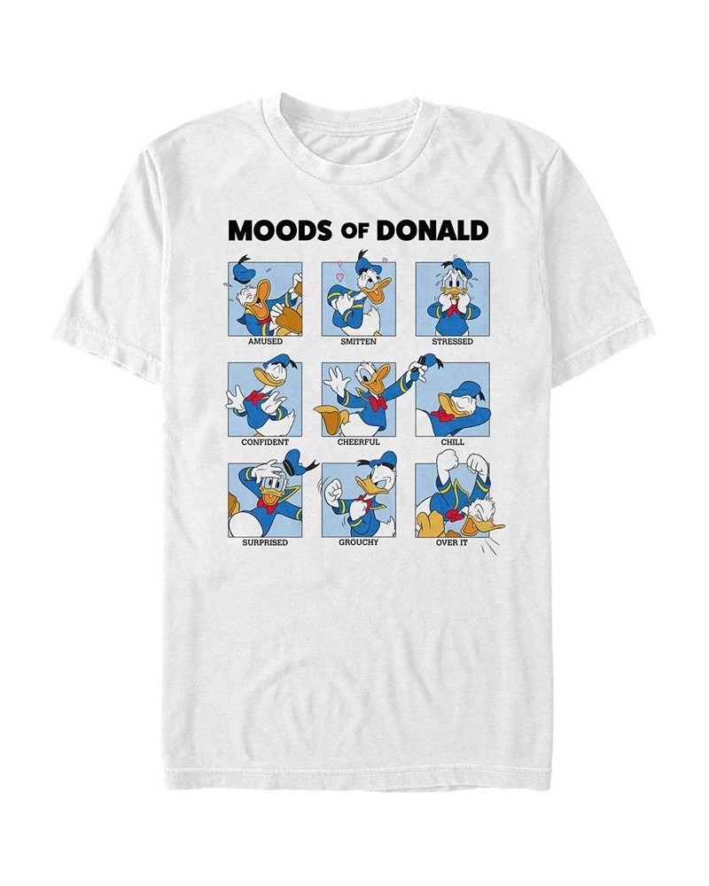 Men's Donald Moods Short Sleeve T-Shirt White $19.24 T-Shirts