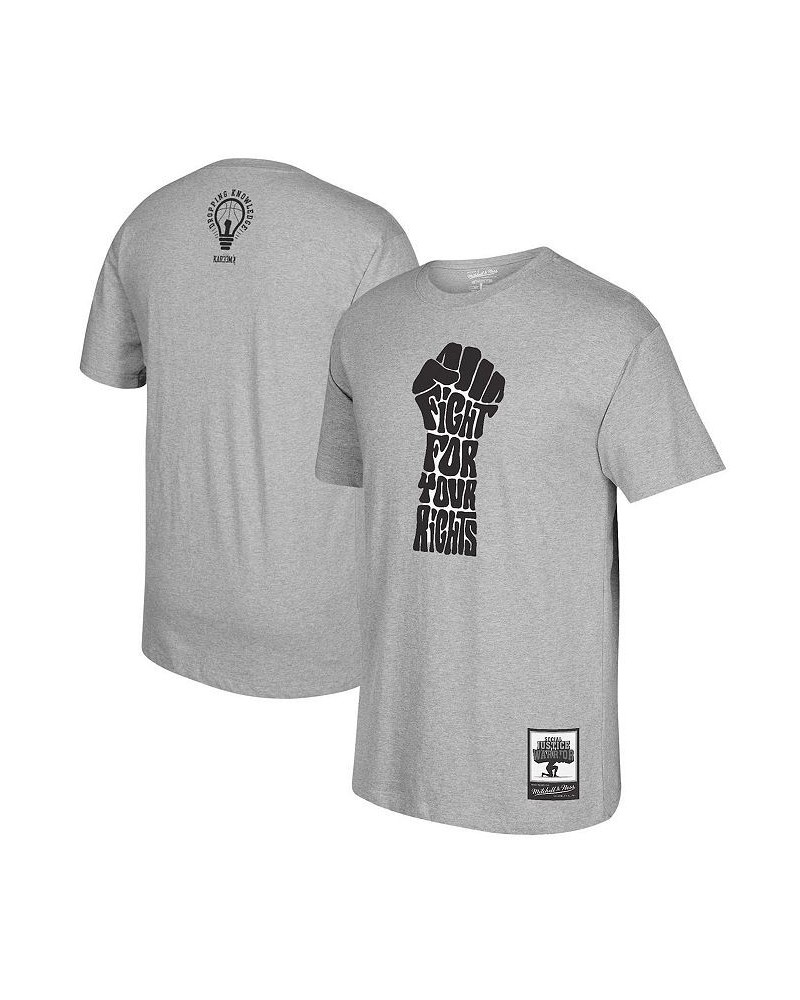 Men's Kareem Abdul-Jabbar Gray Social Justice Warrior T-shirt $24.20 T-Shirts