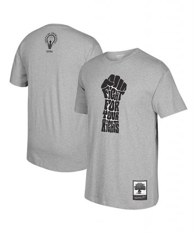 Men's Kareem Abdul-Jabbar Gray Social Justice Warrior T-shirt $24.20 T-Shirts