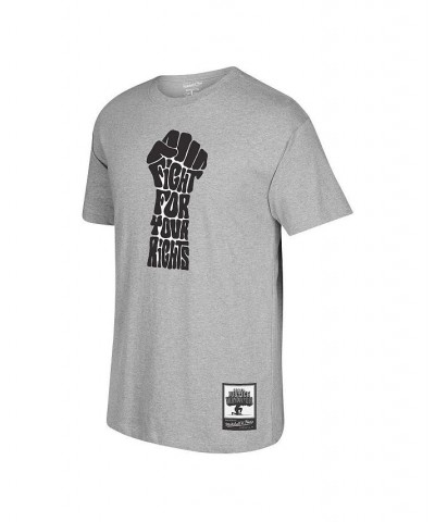 Men's Kareem Abdul-Jabbar Gray Social Justice Warrior T-shirt $24.20 T-Shirts