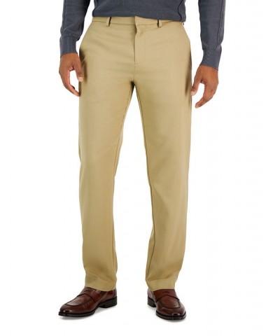 Men's Modern-Fit Twill Pants Brown $17.15 Pants