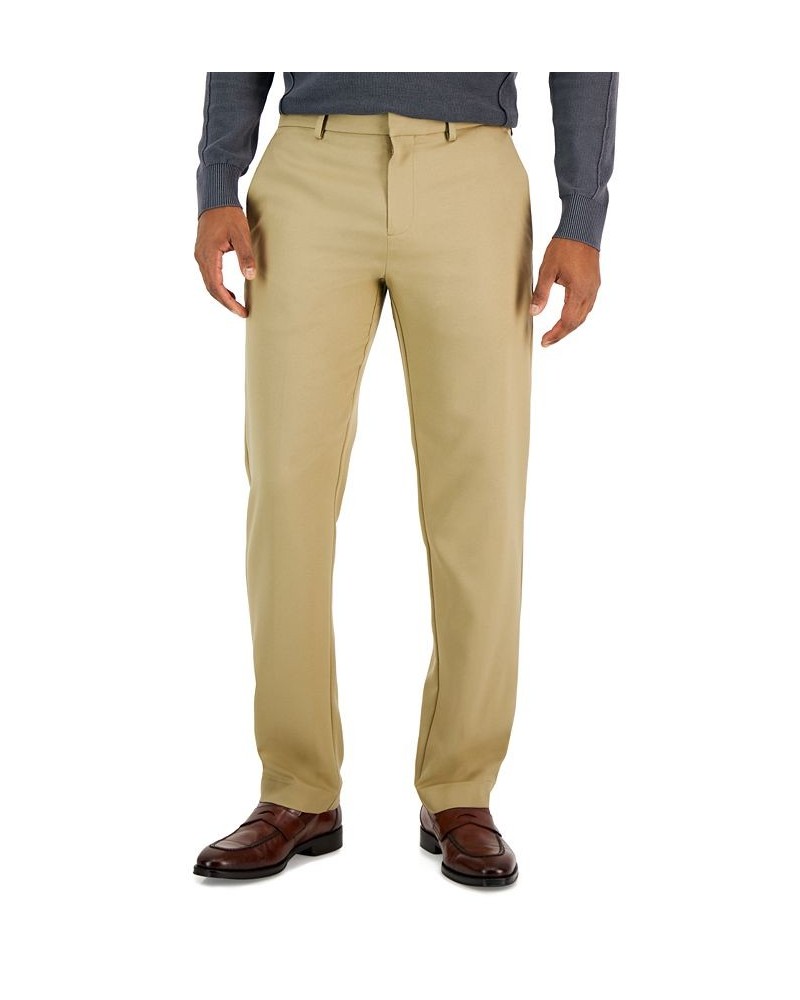 Men's Modern-Fit Twill Pants Brown $17.15 Pants