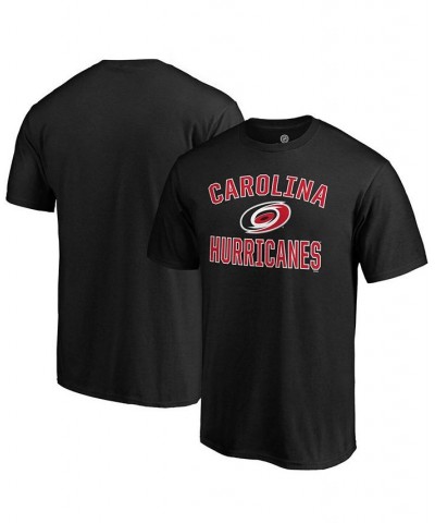 Men's Black Carolina Hurricanes Team Victory Arch T-shirt $13.33 T-Shirts