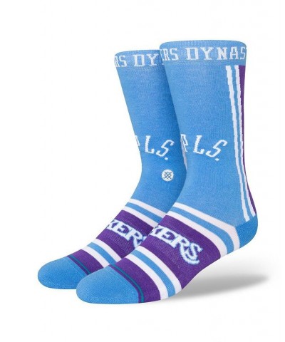 Men's Light Blue Los Angeles Lakers 2021/22 City Edition Crew Socks $14.24 Socks