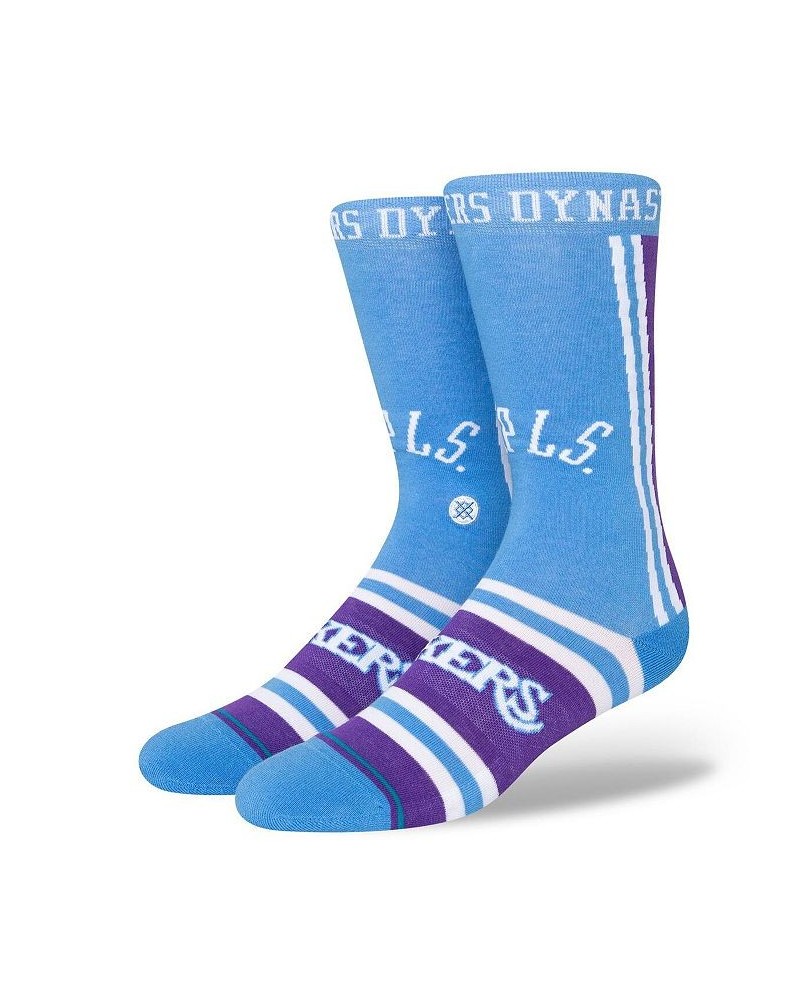 Men's Light Blue Los Angeles Lakers 2021/22 City Edition Crew Socks $14.24 Socks