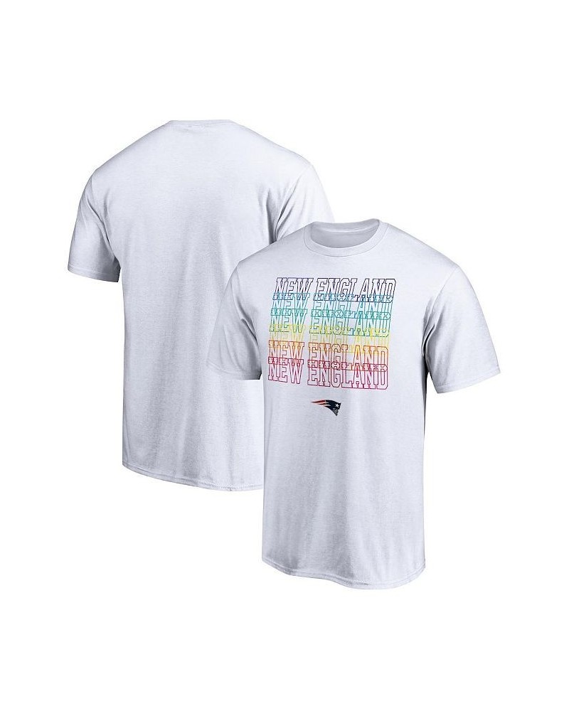 Men's White New England Patriots City Pride T-shirt $15.50 T-Shirts