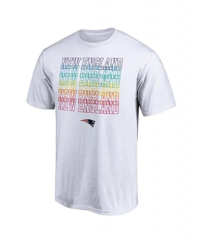 Men's White New England Patriots City Pride T-shirt $15.50 T-Shirts