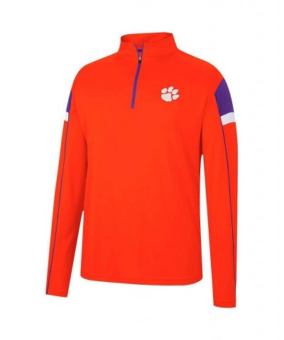 Men's Orange Clemson Tigers Golf Match Quarter-Zip Windshirt $34.19 Sweatshirt