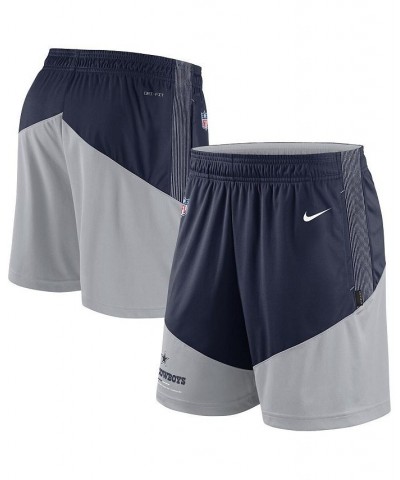 Men's Navy and Gray Dallas Cowboys Primary Lockup Performance Shorts $22.00 Shorts