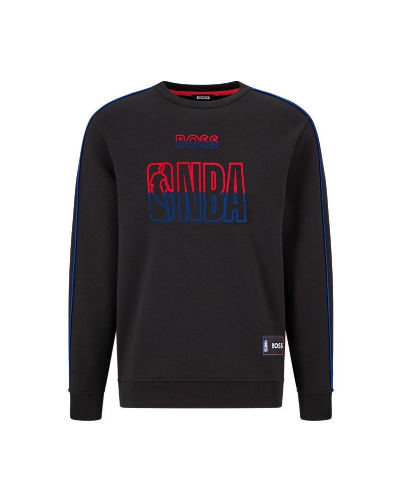 BOSS x NBA Men's Regular-Fit Sweatshirt Black $49.06 Sweatshirt