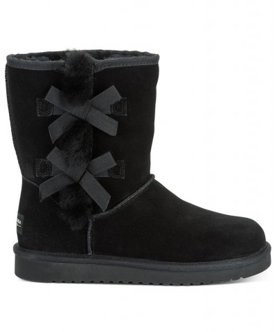 Women's Victoria Short Boots Black $49.50 Shoes