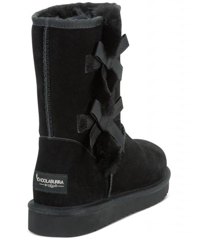 Women's Victoria Short Boots Black $49.50 Shoes