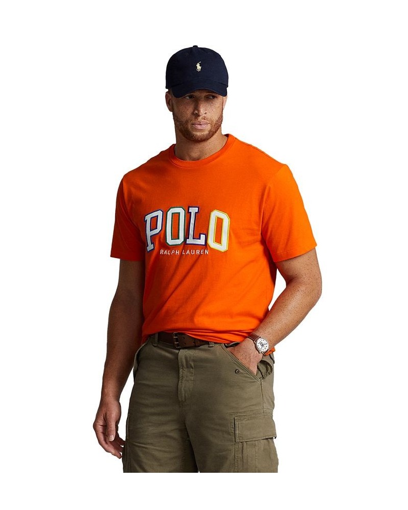 Men's Big & Tall Logo Jersey T-Shirt Orange $37.37 T-Shirts