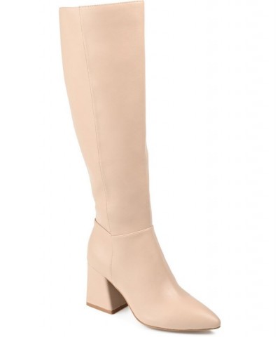 Women's Landree Tall Boots Tan/Beige $64.40 Shoes