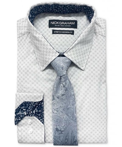 Men's Modern-Fit Dress Shirt & Tie Set Multi $19.25 Dress Shirts