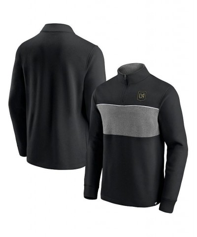 Men's Branded Black LAFC Block Party Fleece Quarter-Zip Jacket $30.10 Jackets