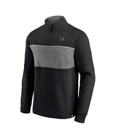 Men's Branded Black LAFC Block Party Fleece Quarter-Zip Jacket $30.10 Jackets