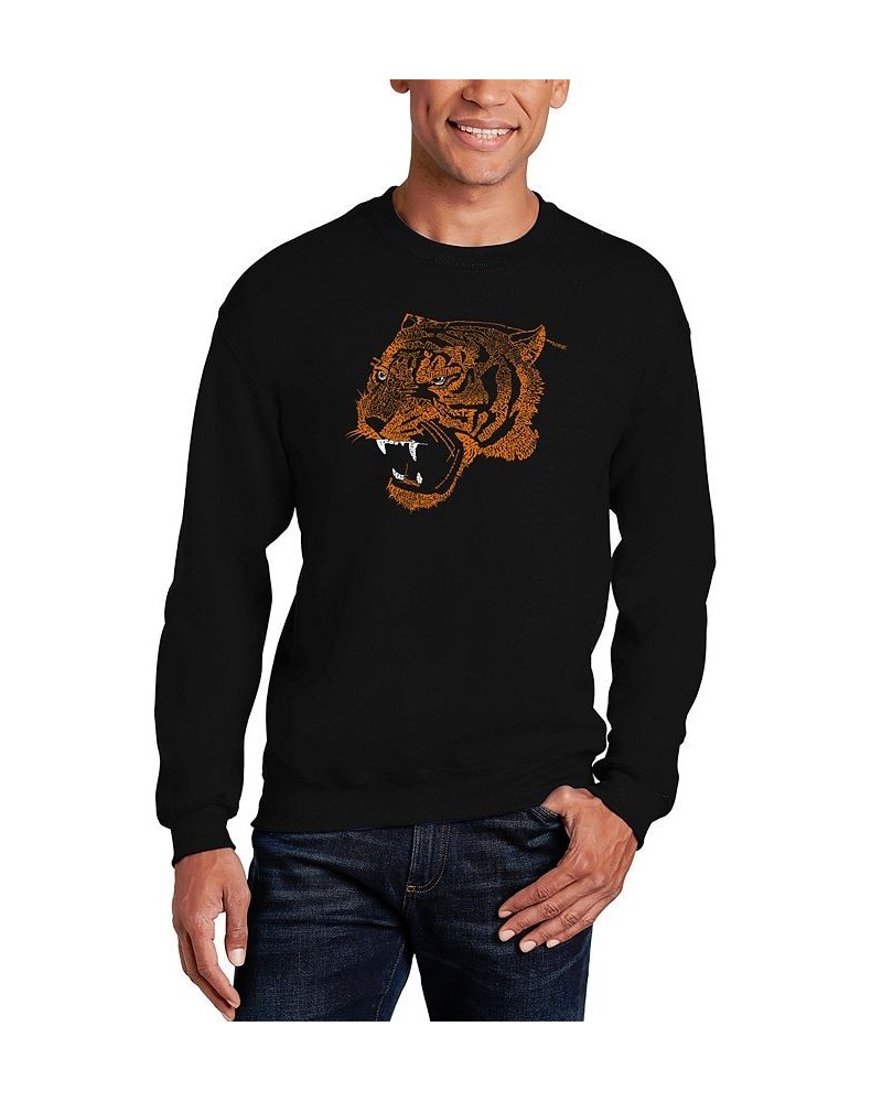 Men's Beast Mode Word Art Crewneck Sweatshirt Black $25.49 Sweatshirt