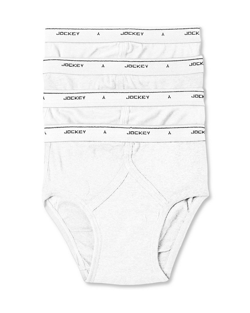 Men's Classic Low-Rise Briefs, Pack of 4 White $16.62 Underwear