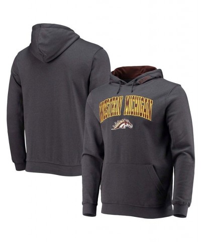 Men's Charcoal Western Michigan Broncos Arch and Logo Pullover Hoodie $30.24 Sweatshirt