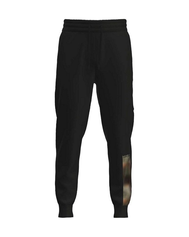 Hugo Boss Men's Dislares Regular-Fit Camo Logo-Print Sweatpants Black $49.92 Pants