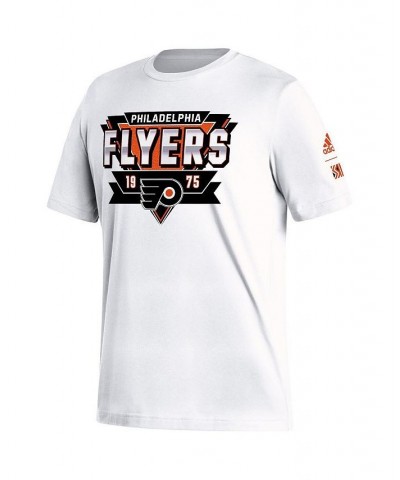 Men's White Philadelphia Flyers Reverse Retro 2.0 Fresh Playmaker T-shirt $16.42 T-Shirts