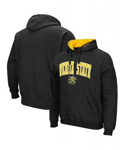 Men's Black Wichita State Shockers Arch and Logo Pullover Hoodie $21.07 Sweatshirt